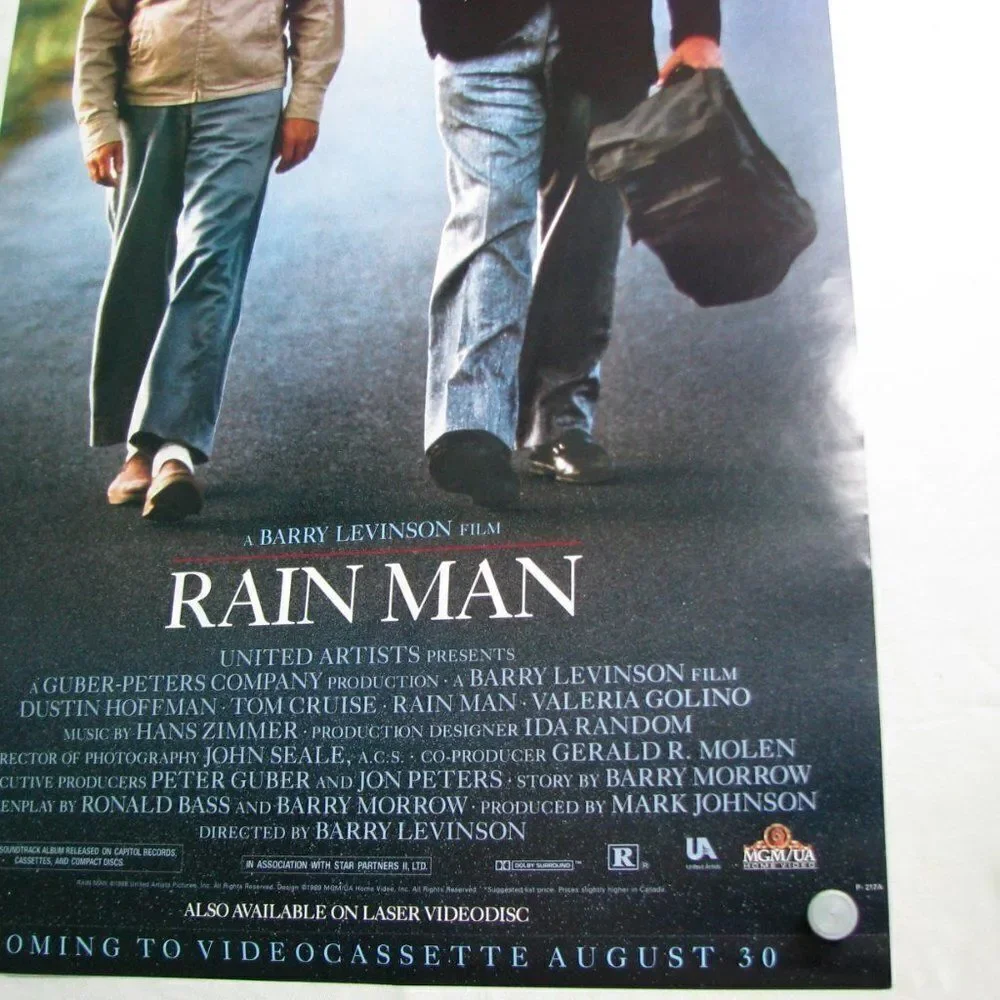 Vintage Rain Man Movie Poster